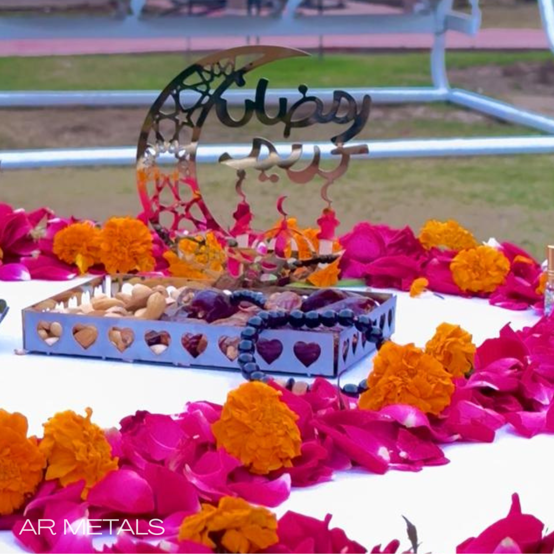 Medium Stainless Steel Ramadan Dates Serving Tray