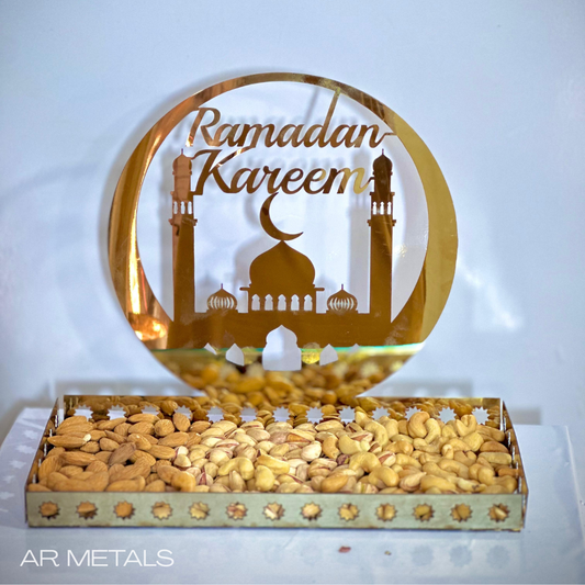 Large Stainless Steel Ramadan Dates Tray