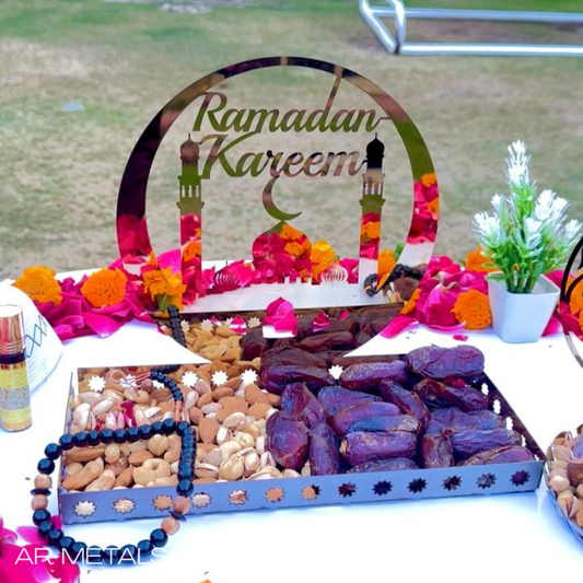 Large Stainless Steel Ramadan Dates Tray