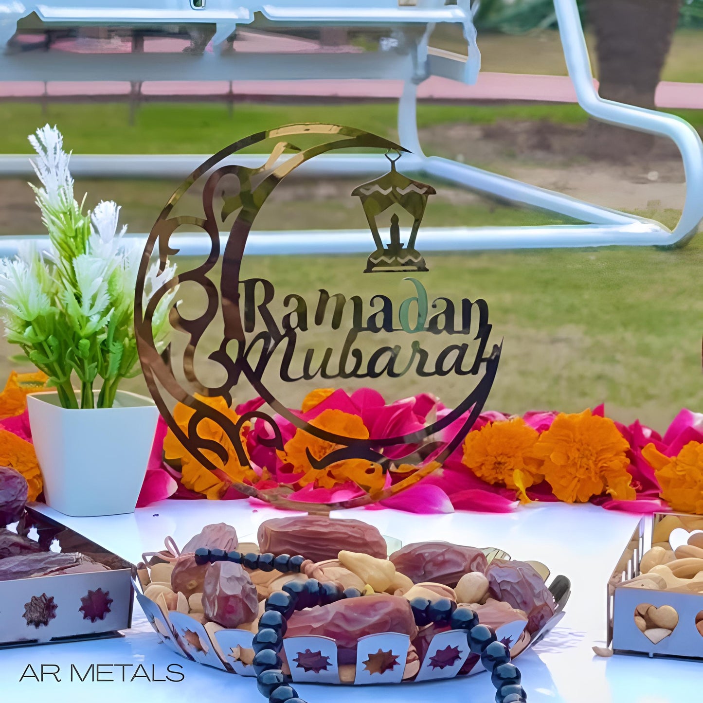 Small Stainless Steel Ramadan Dates Tray